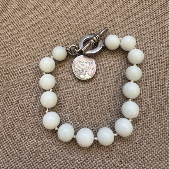 Vintage Ralph Lauren Bracelet White and Silver